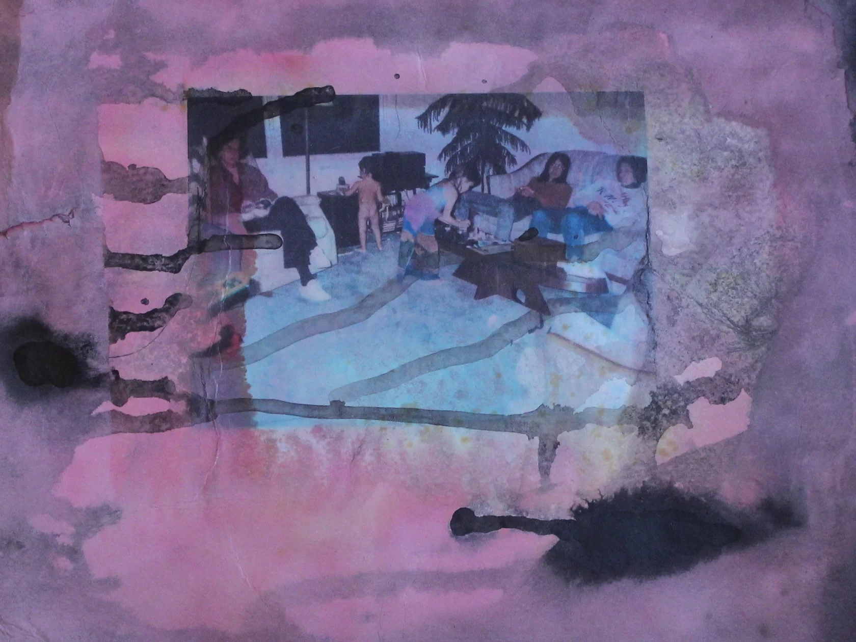   when the babies were naked and the parents were tired   8.5 x 9 "&nbsp; 