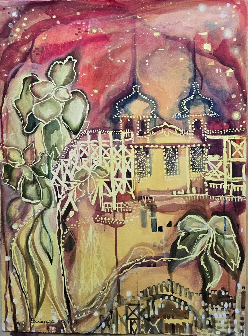 Enza Benincasa - Luna Park and Copper Spoons Over Sun Set
