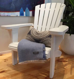 Adirondack Chair Painted Locally designed and made. Price: $495 Single, $950 Pair. 