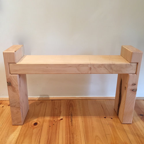 English Bench Locally made from local Cyprus wood. Each piece is an individual piece. We can make to your specifications Size in store: 50cm(h) x 80cm(l) x 20cm(d) $295.00