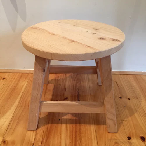 Dual Stool Locally made from local Cyprus wood. Natural finish with a round top. Each piece is individual. Size: 30cm(h) x 44cm(diameter) $155.00