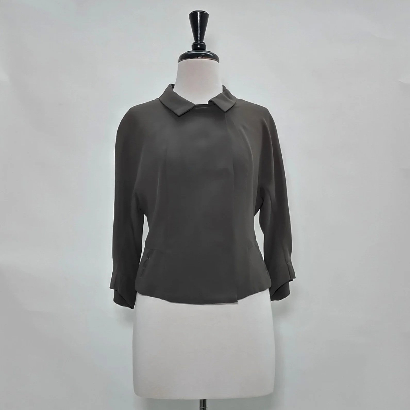 Akira Isogawa - Satin Hand Smoked Waist Jacket