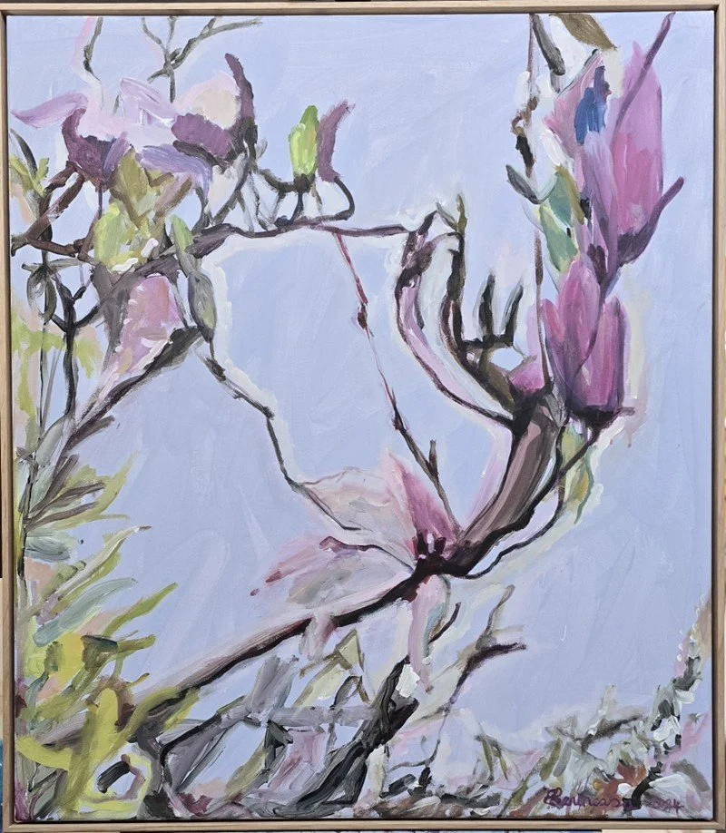 Enza Benincasa - St Kilda Magnolia Light Blue and Pink