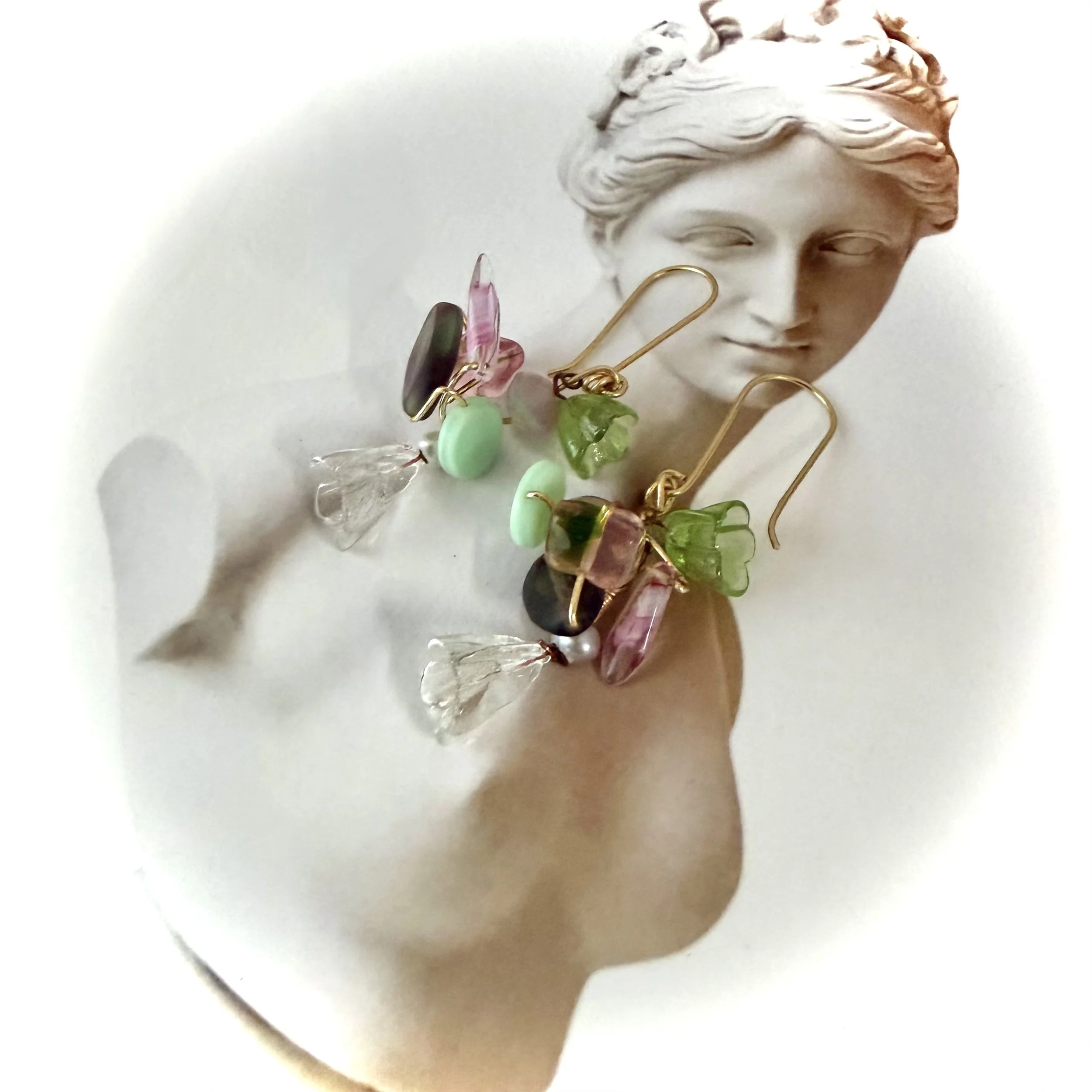 11. Maria Leoni - Antique Murano Flowers - Earrings