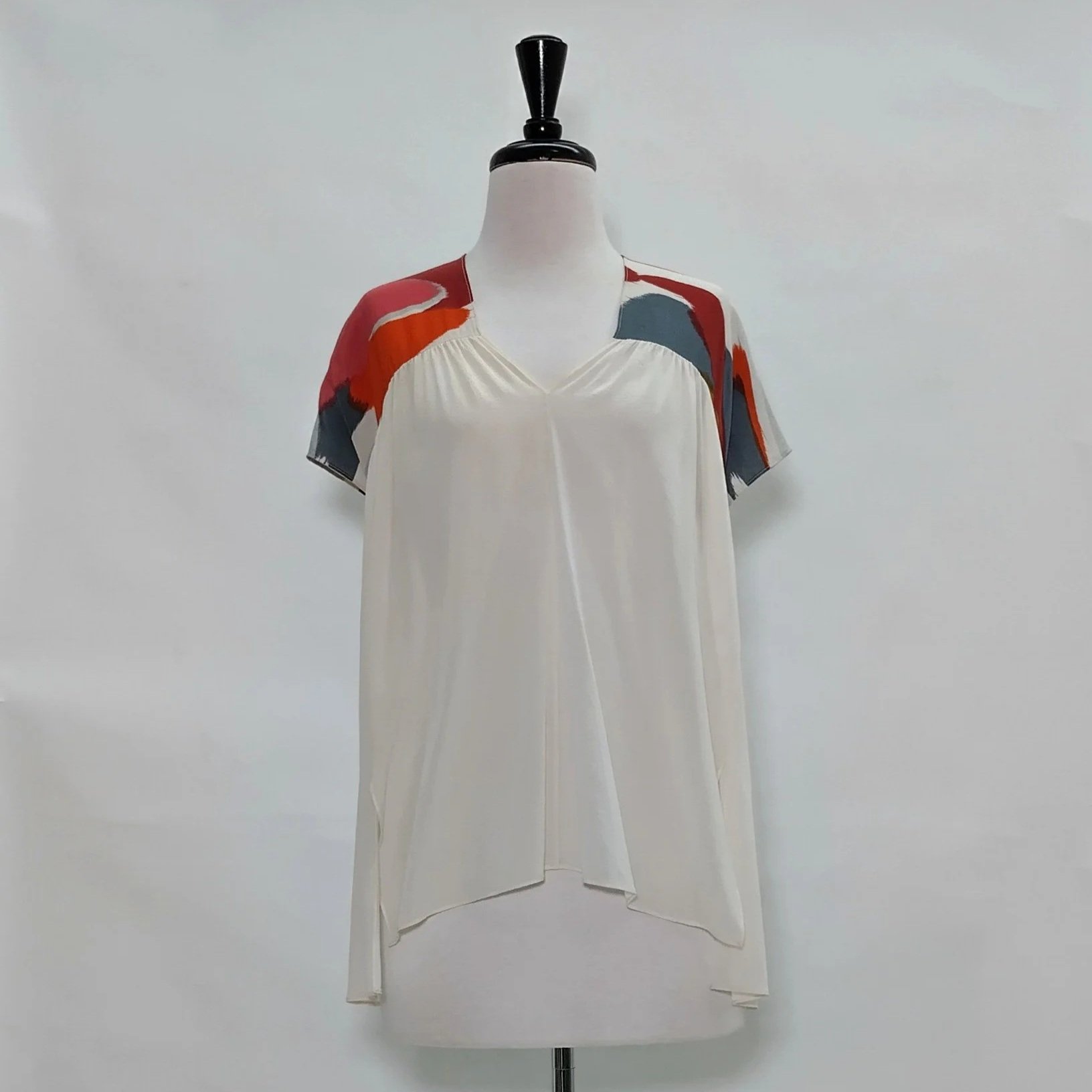 Akira Isogawa - V-neck gathered Top