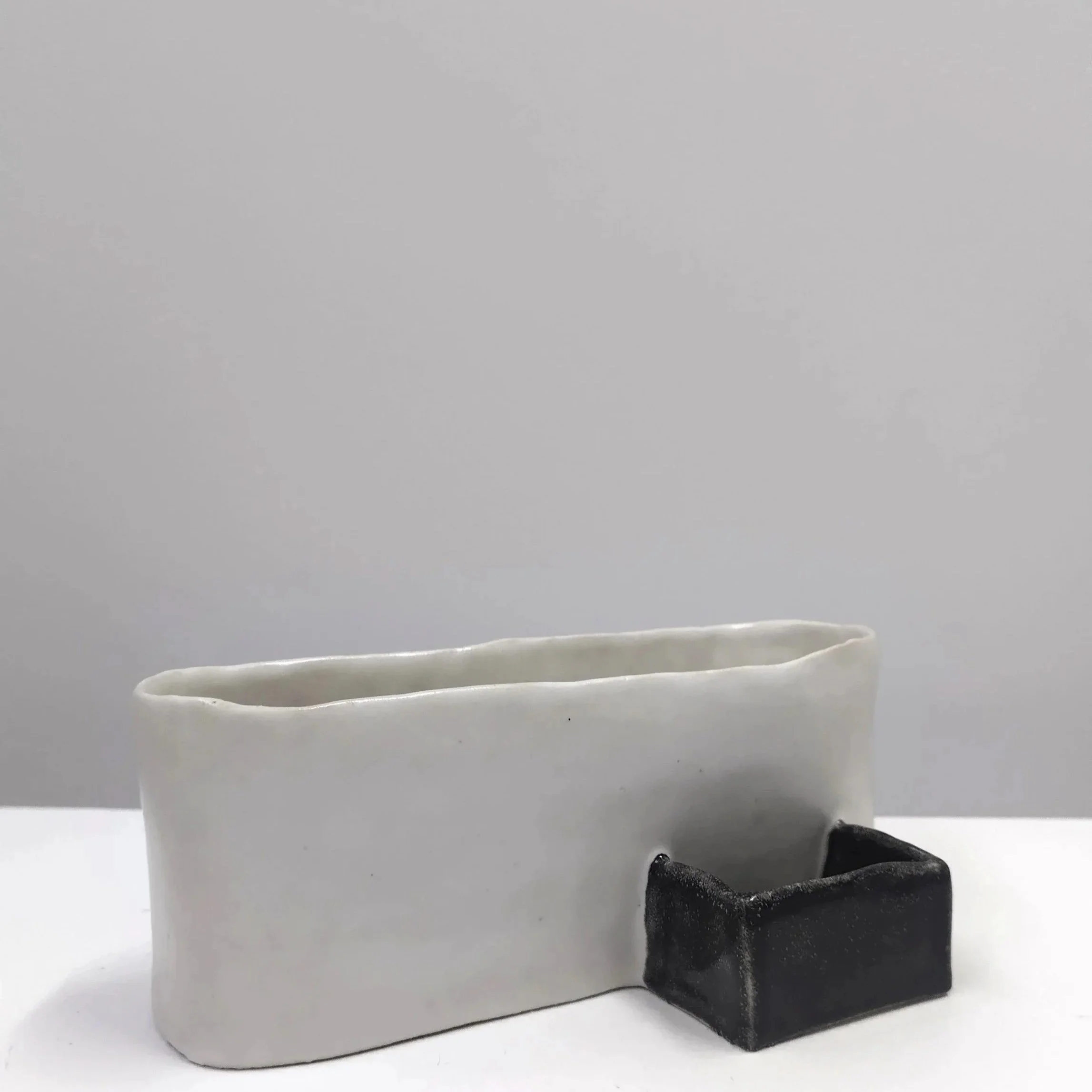 Andrew Plymin - 2 Part Vessel w/Black Glaze