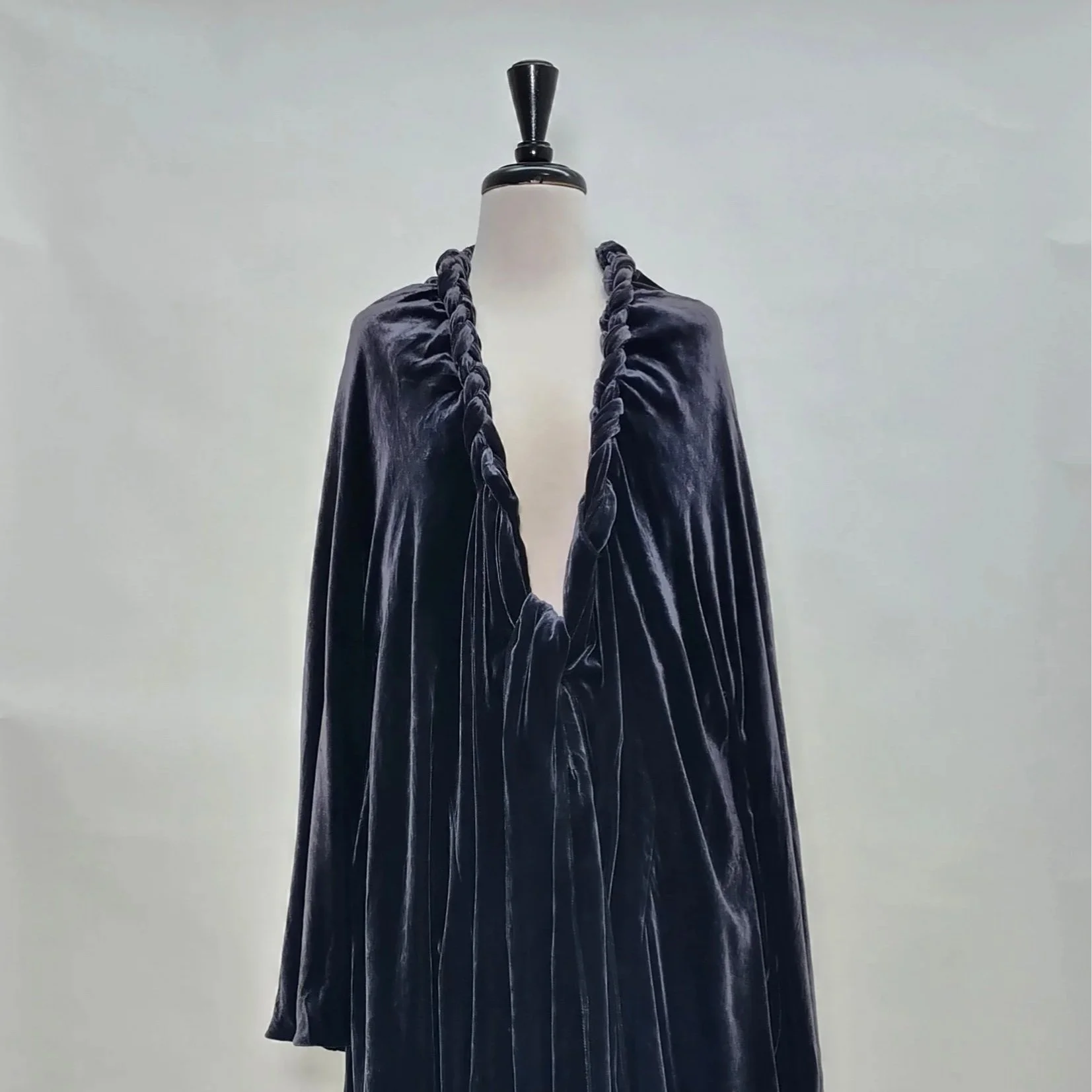 Akira Isogawa - Braided Neck Velvery Coat