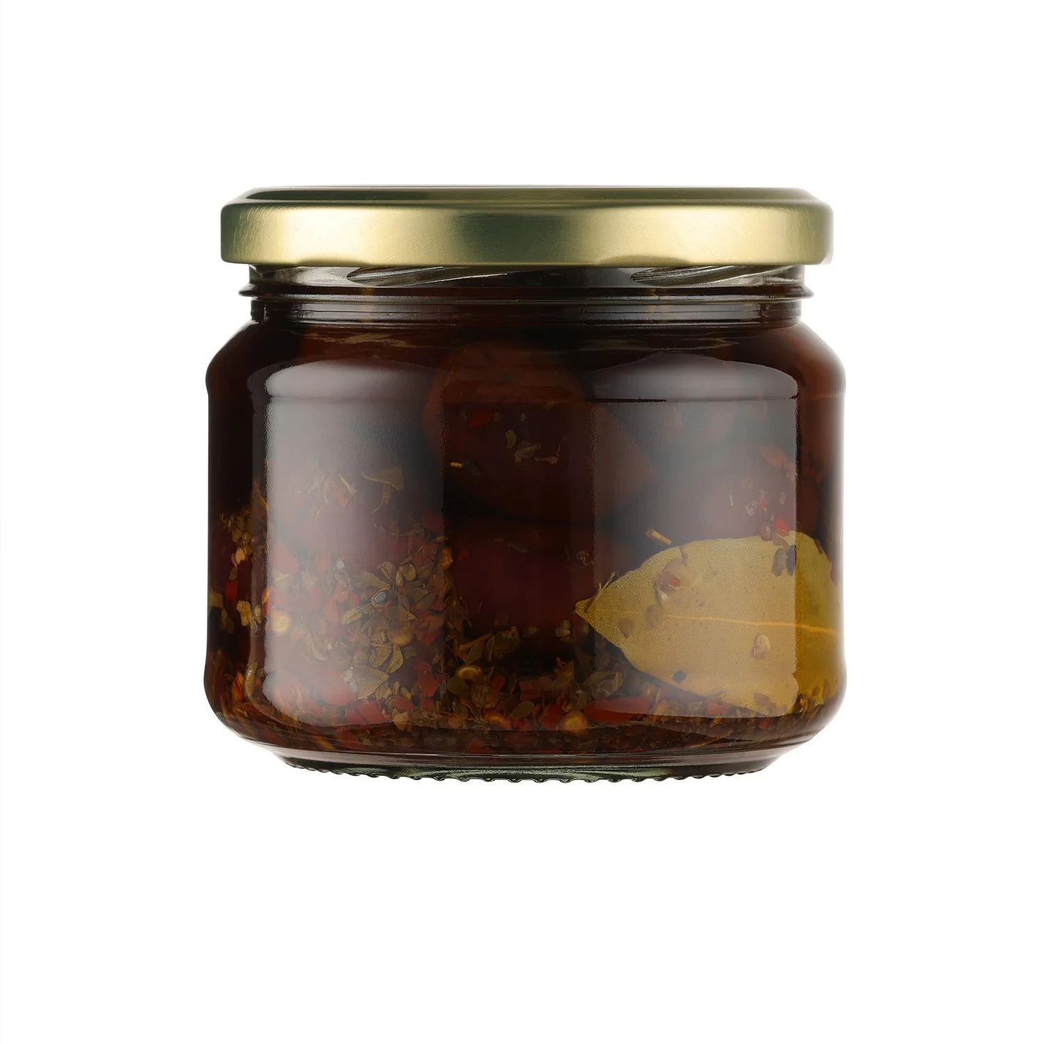 Nicolas Olive Oil - Marinated Kalamata Olives in Extra Virgin Olive Oil, Chilli, Bay Leaf & Oregano