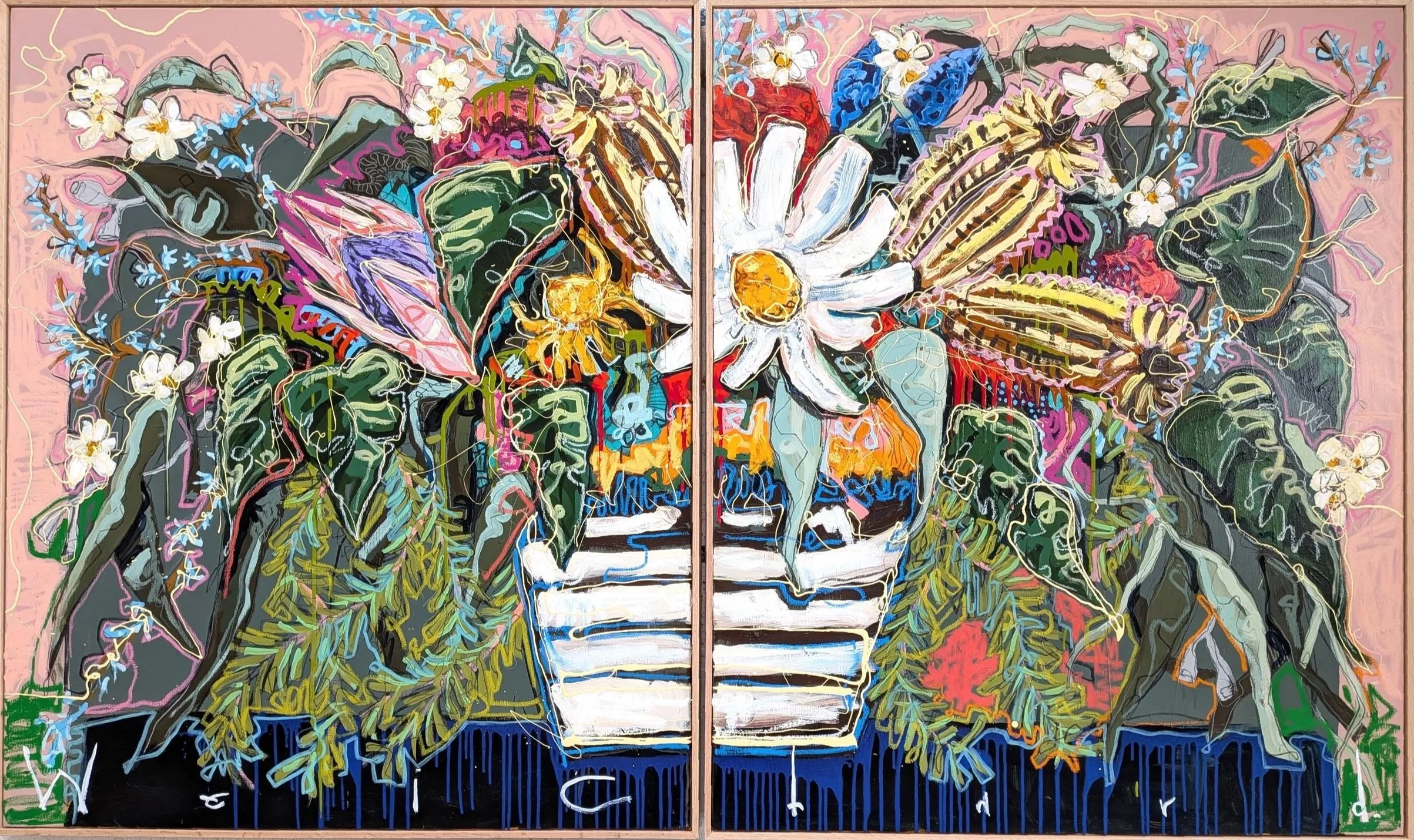 Aidan Weichard - Grounded Diptych