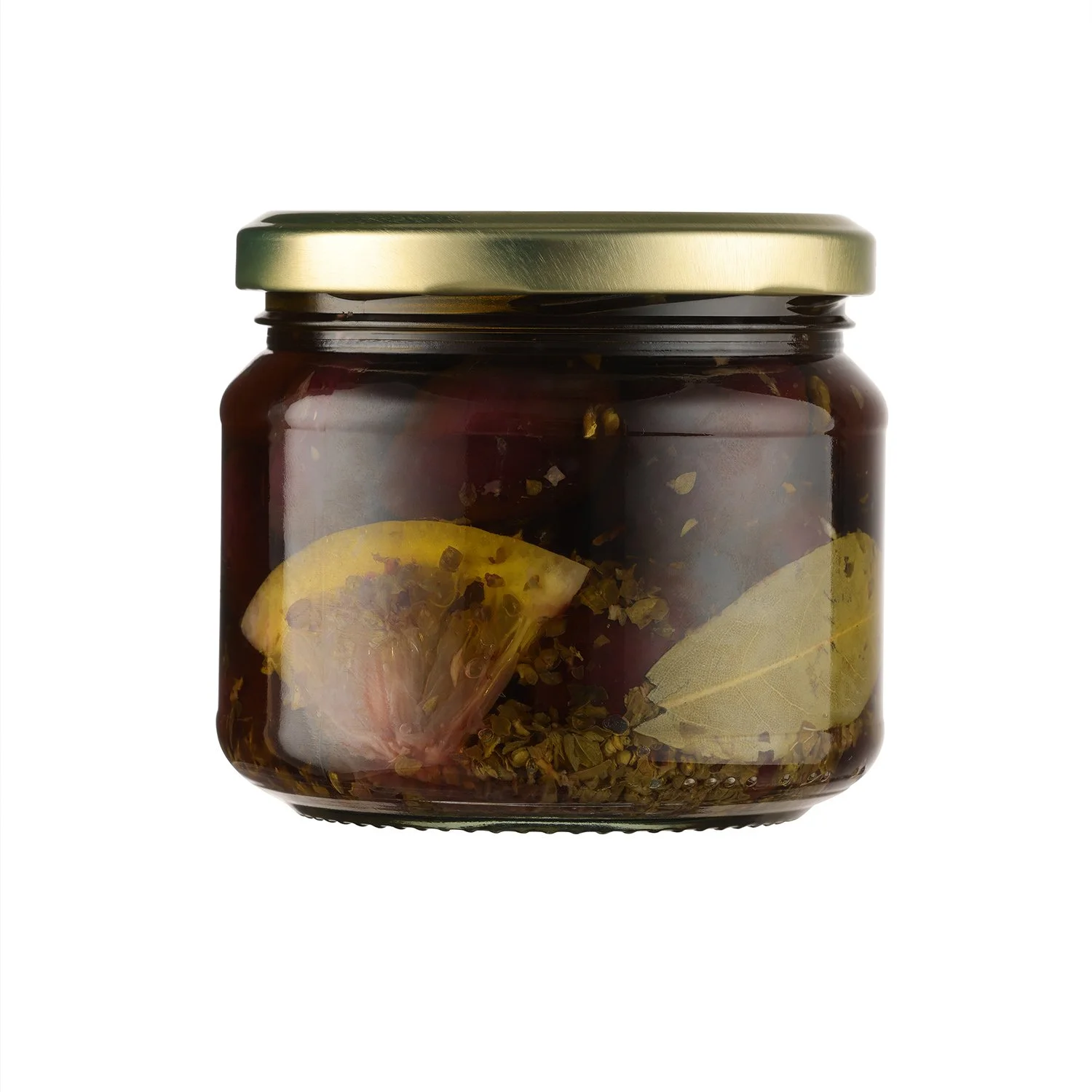 Nicolas Olive Oil - Marinated Kalamata Olives in Extra Virgin Olive Oil, Lemon, Garlic, Bay Leaf & Oregano