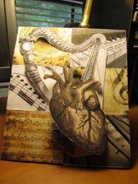  Amy's 3D Collage "Heart Strings"