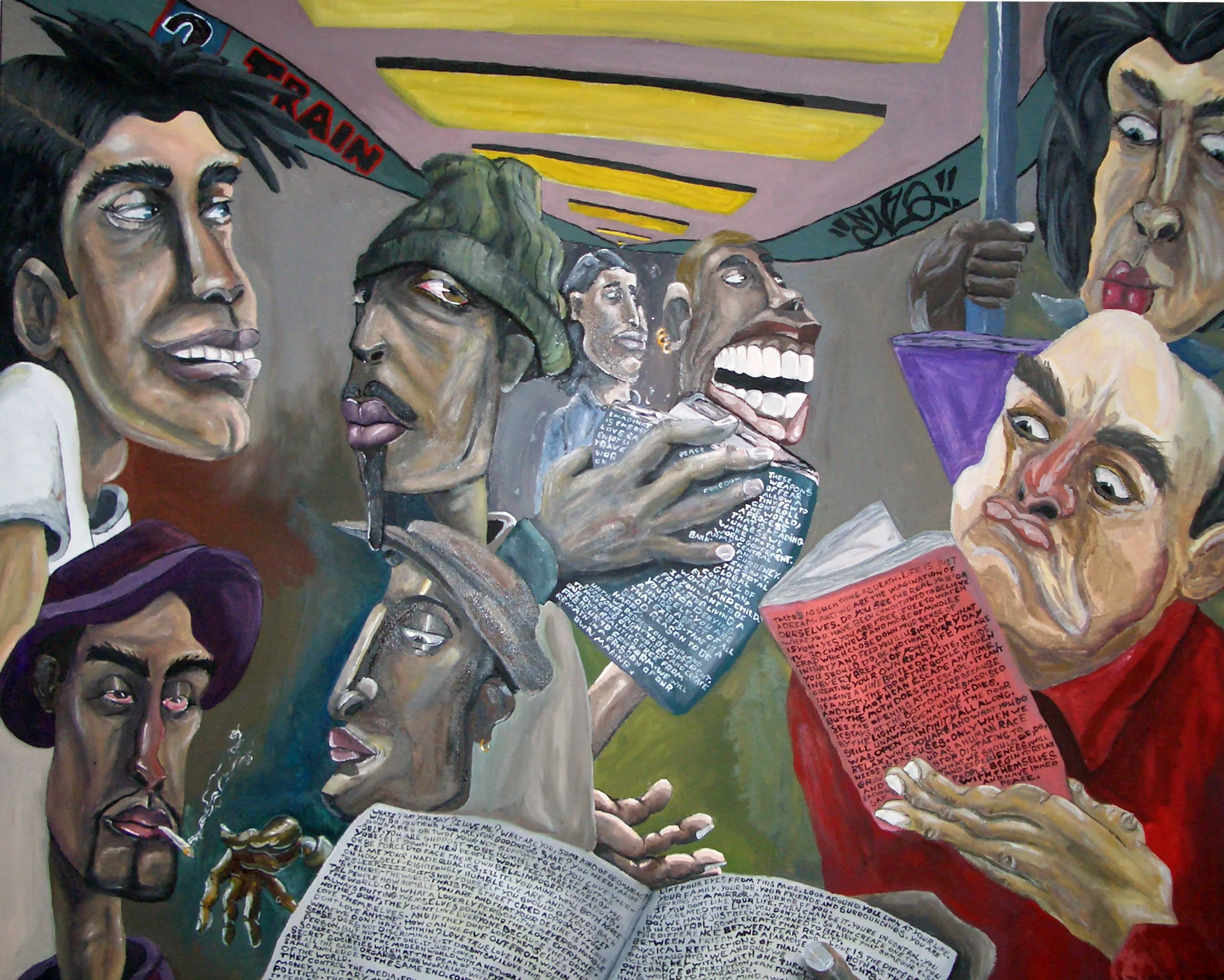 NEW YORK L TRAIN TO BROOKLYN size: 3000mm x 2800 mm