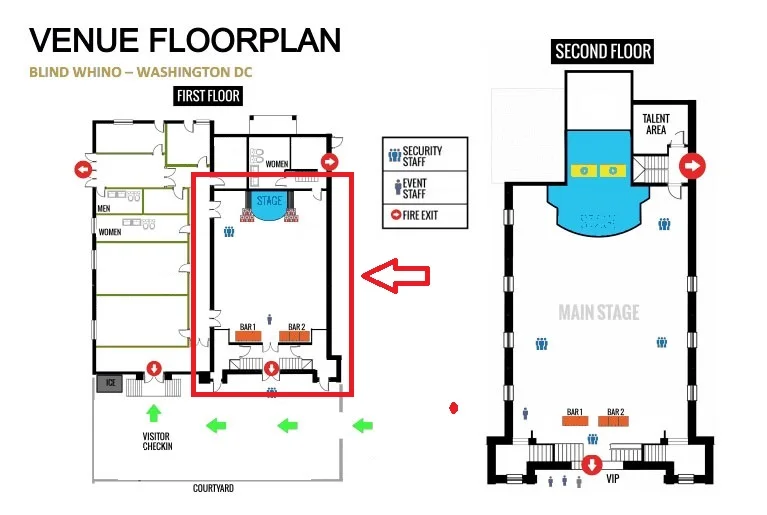 DC Lottery Lounge: 1st Floor Main Entrance - Main Through-way & Hub of our Footprint.