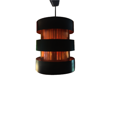 Fog & Morup Black Metal and Copper Pendant