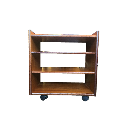 Danish 1960s Teak Rolling End Table