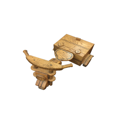 Vintage Model Wooden Tricycle Storage