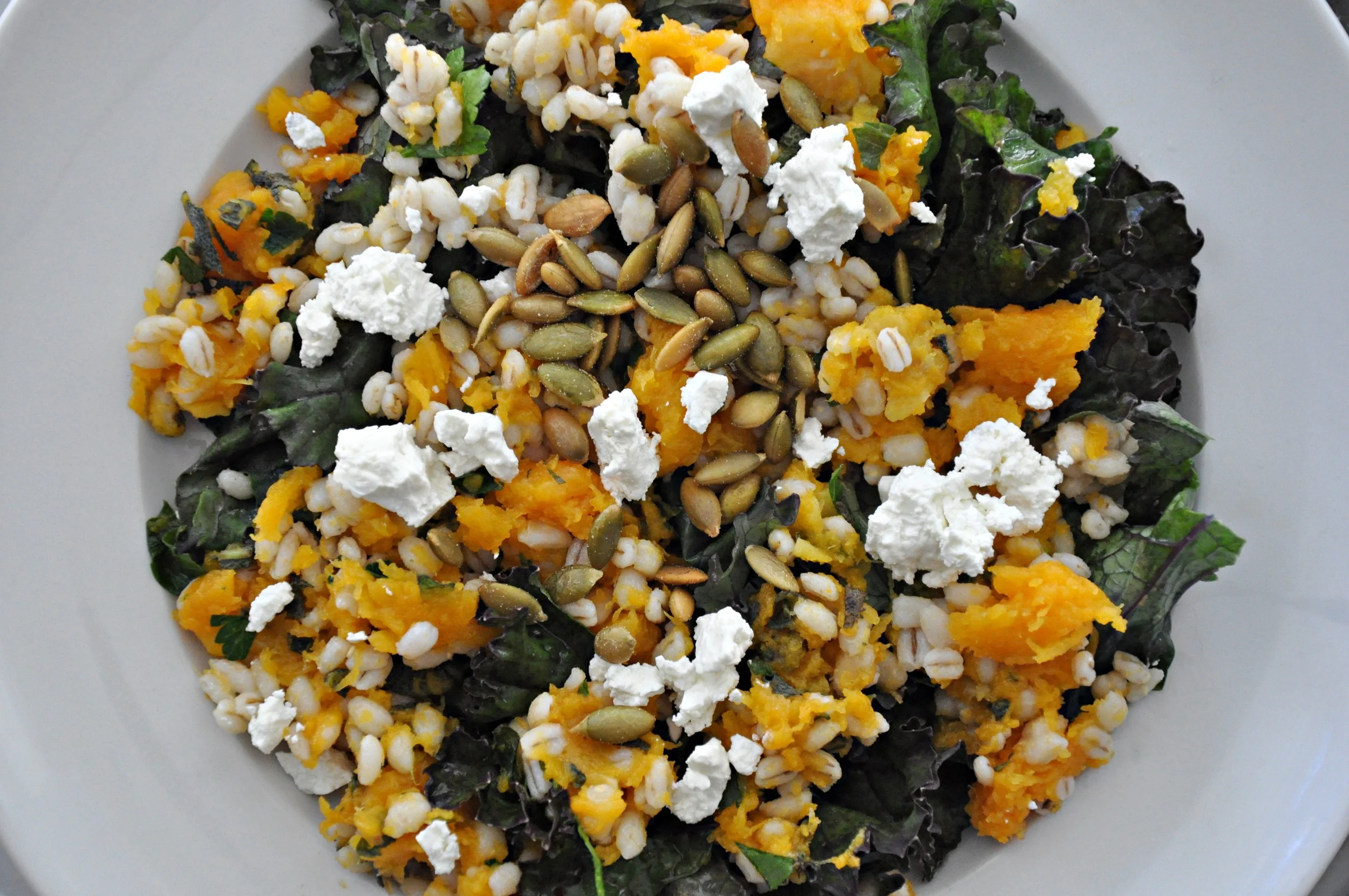 Fall Comfort Foods: Butternut Squash & Barley Bowl