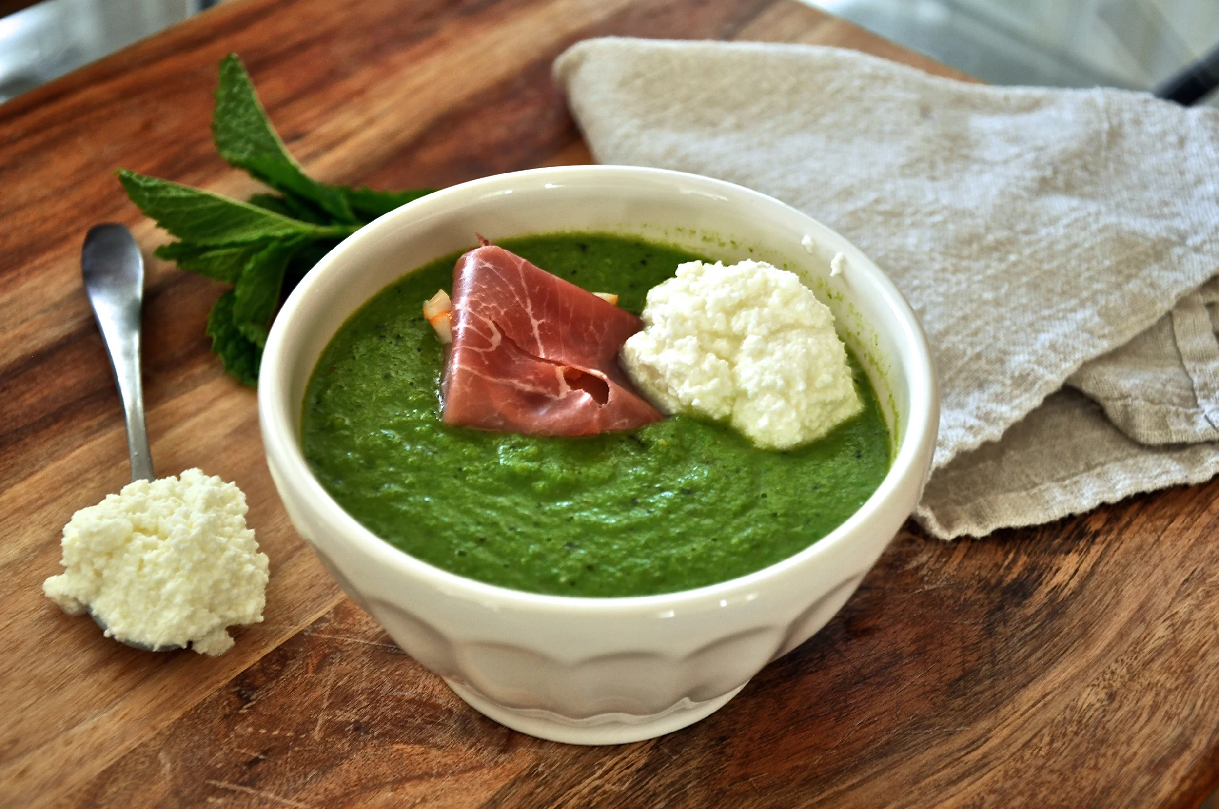 Summer Mint Pea Soup