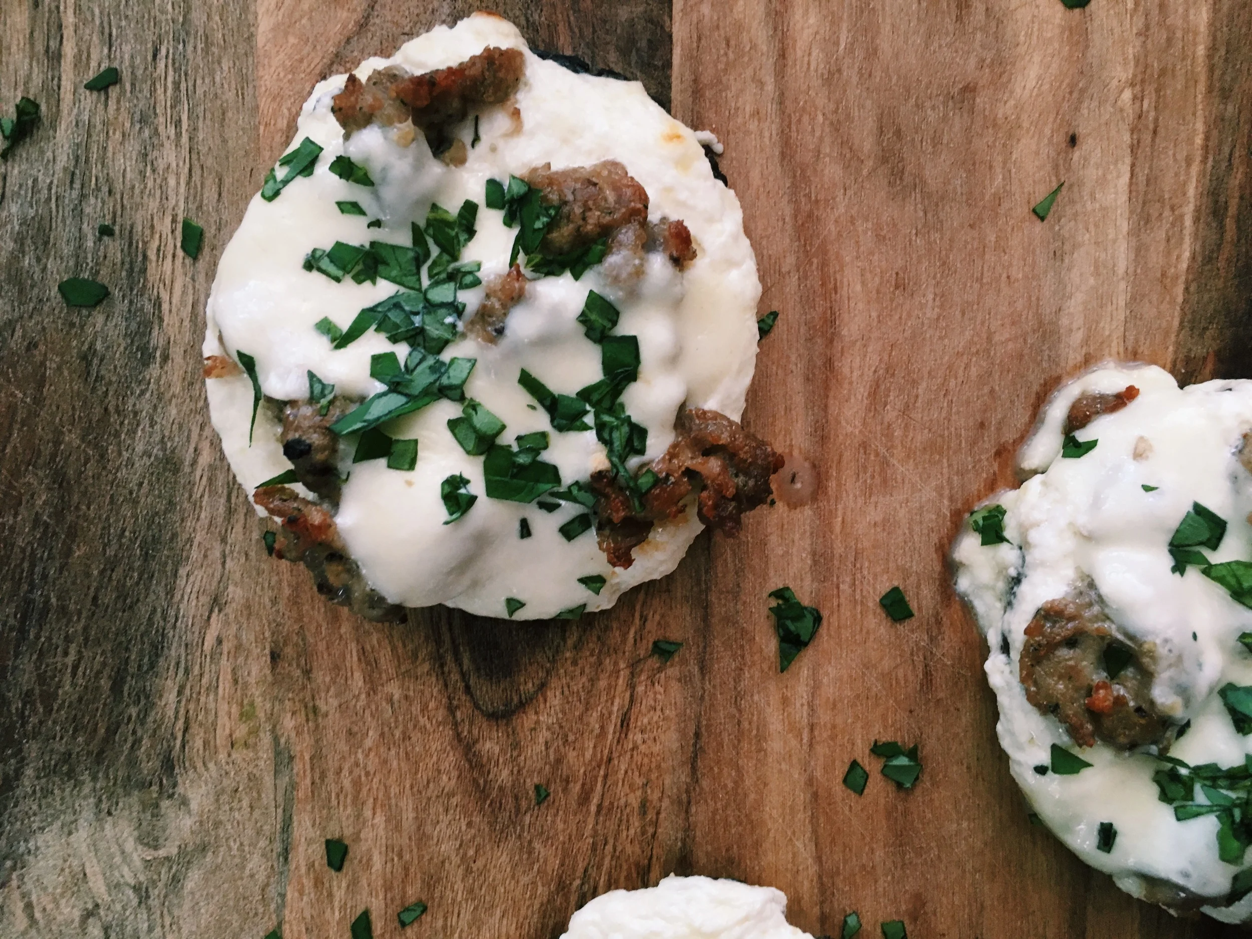 Mini Portobello Pizzas