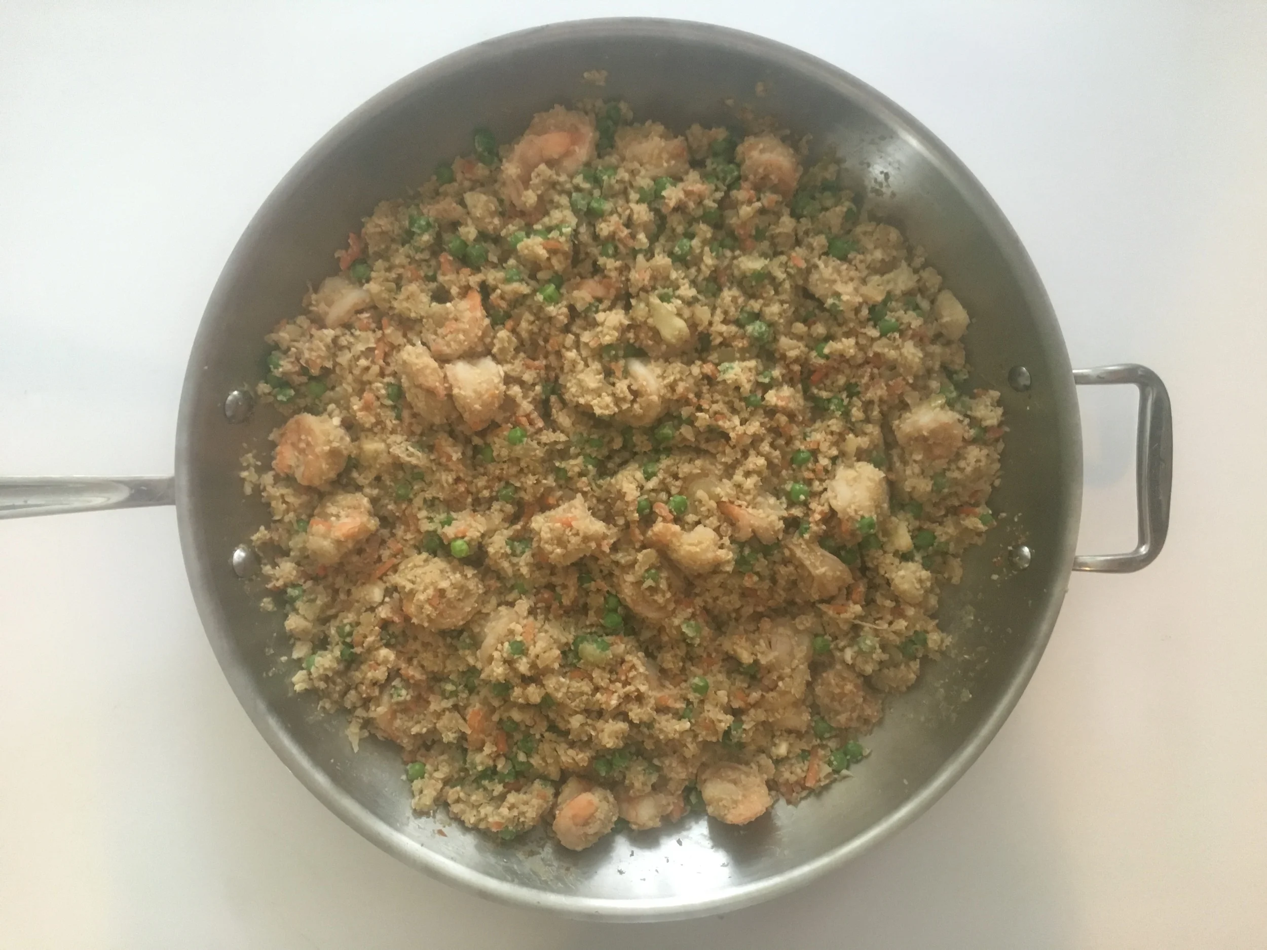 Shrimp Fried Cauliflower "Rice"