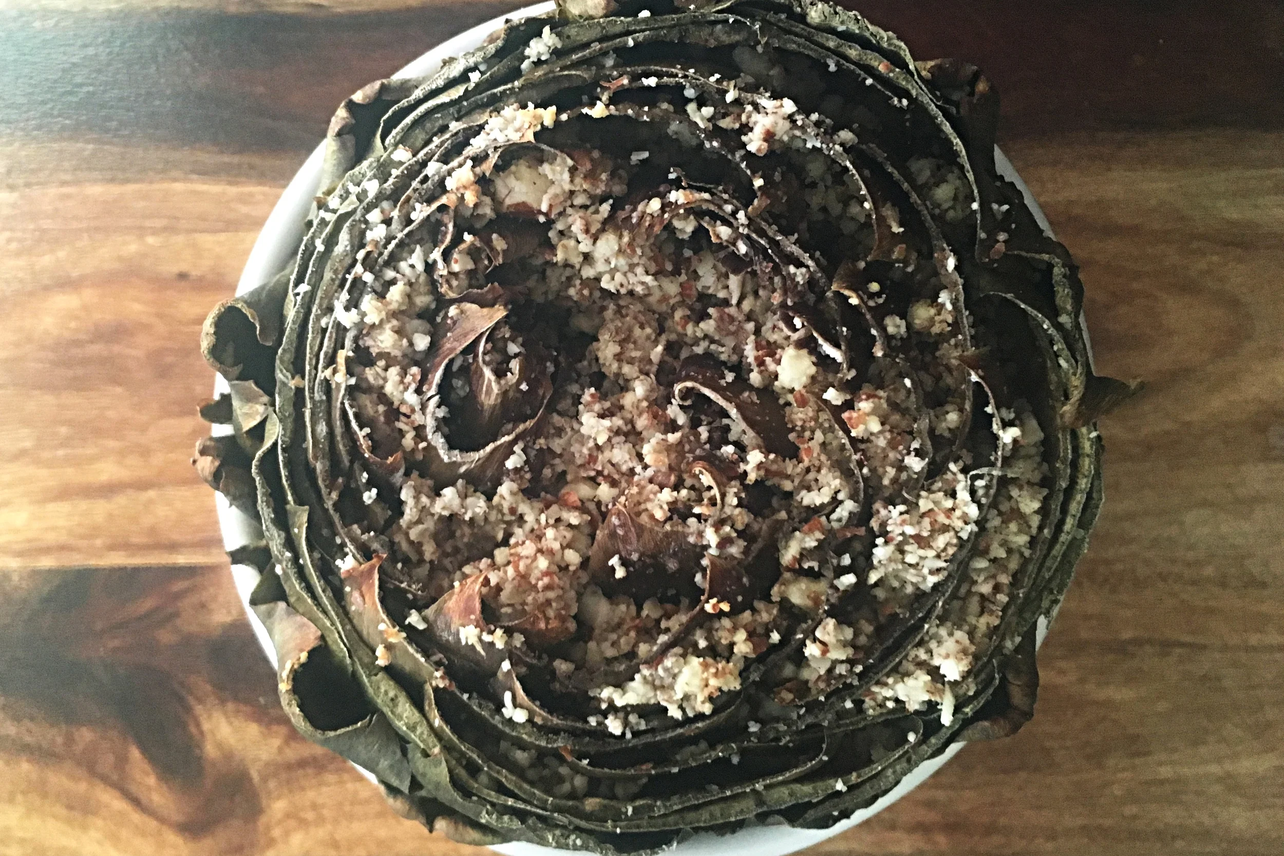Bread-Crumb-Free Stuffed Artichoke