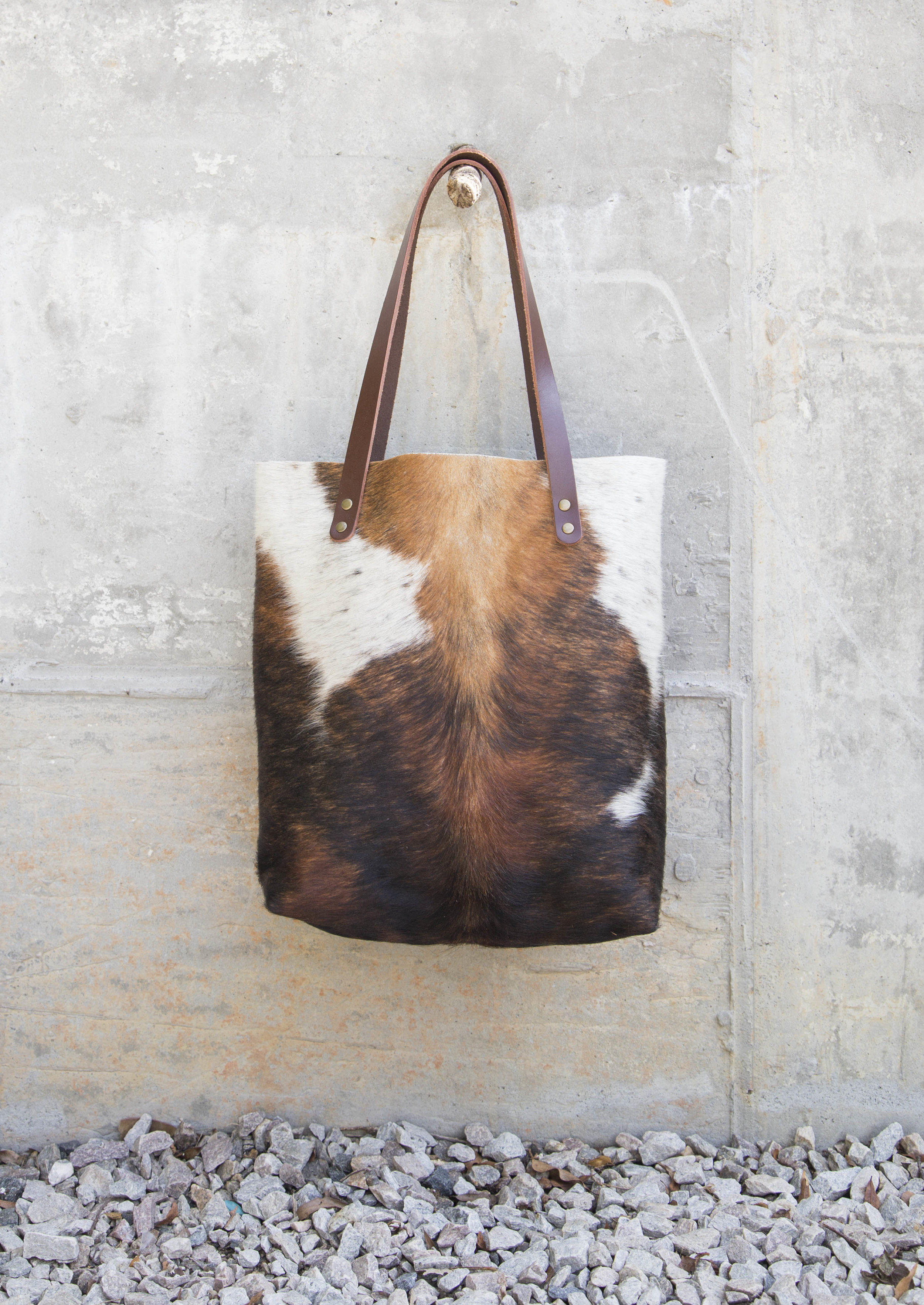 Cowhide Tote — Hawks & Doves