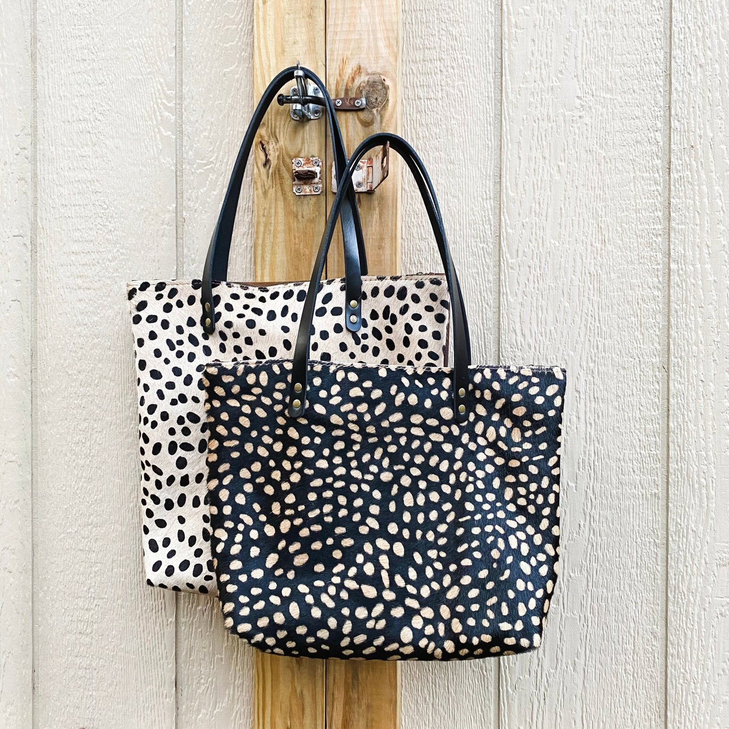 Leopard and Cheetah Tote brown leather tote | brown leather 