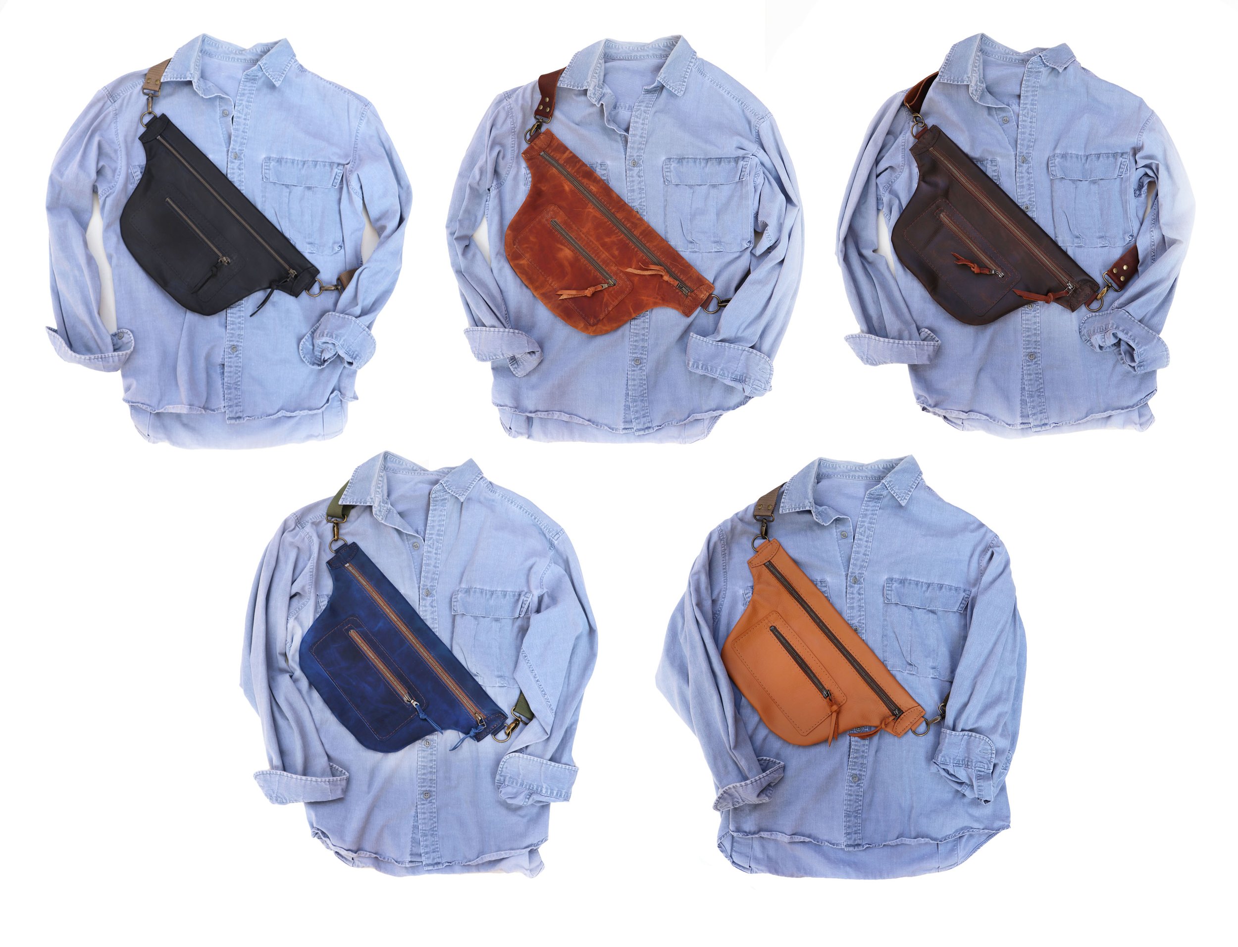 Leather Chest/Hip/Fanny Bag — Hawks Doves