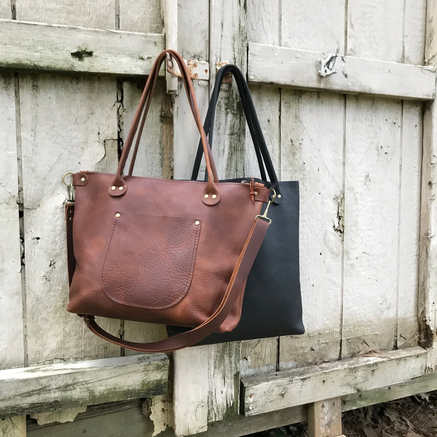 Leather Porter Tote — Hawks & Doves