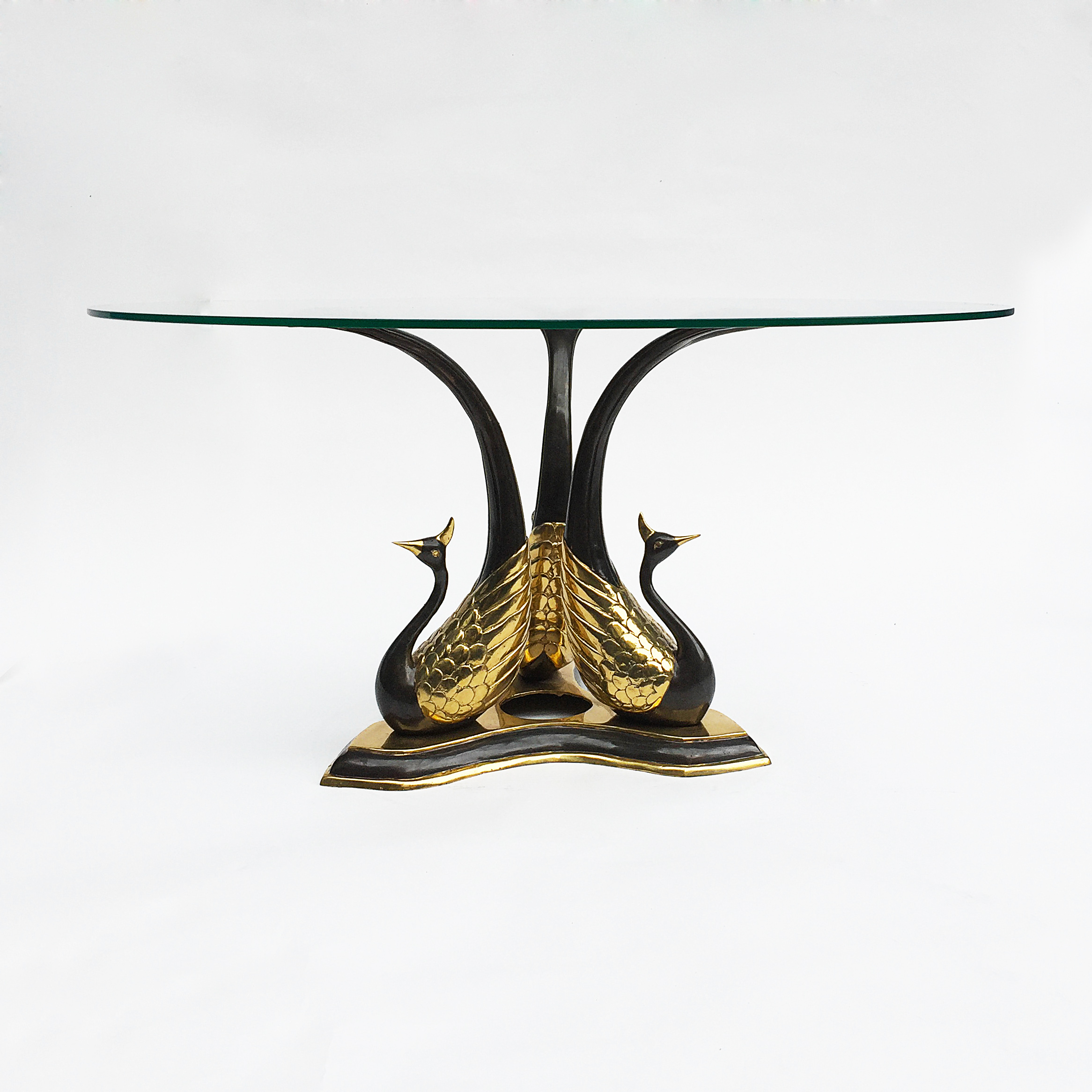 Brass Peacock Side or Coffee Table2.jpg