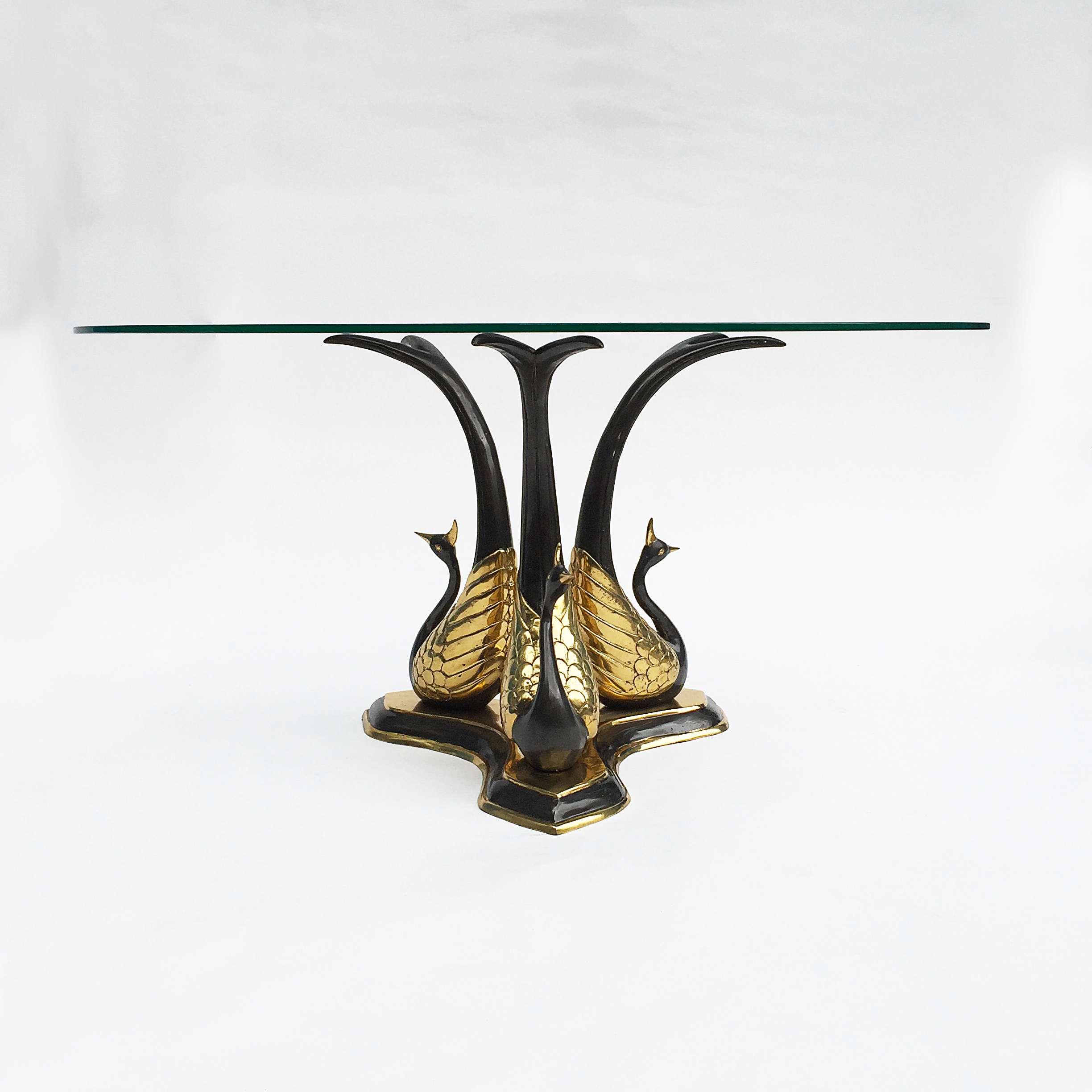 Brass Peacock Side or Coffee Table5.jpg