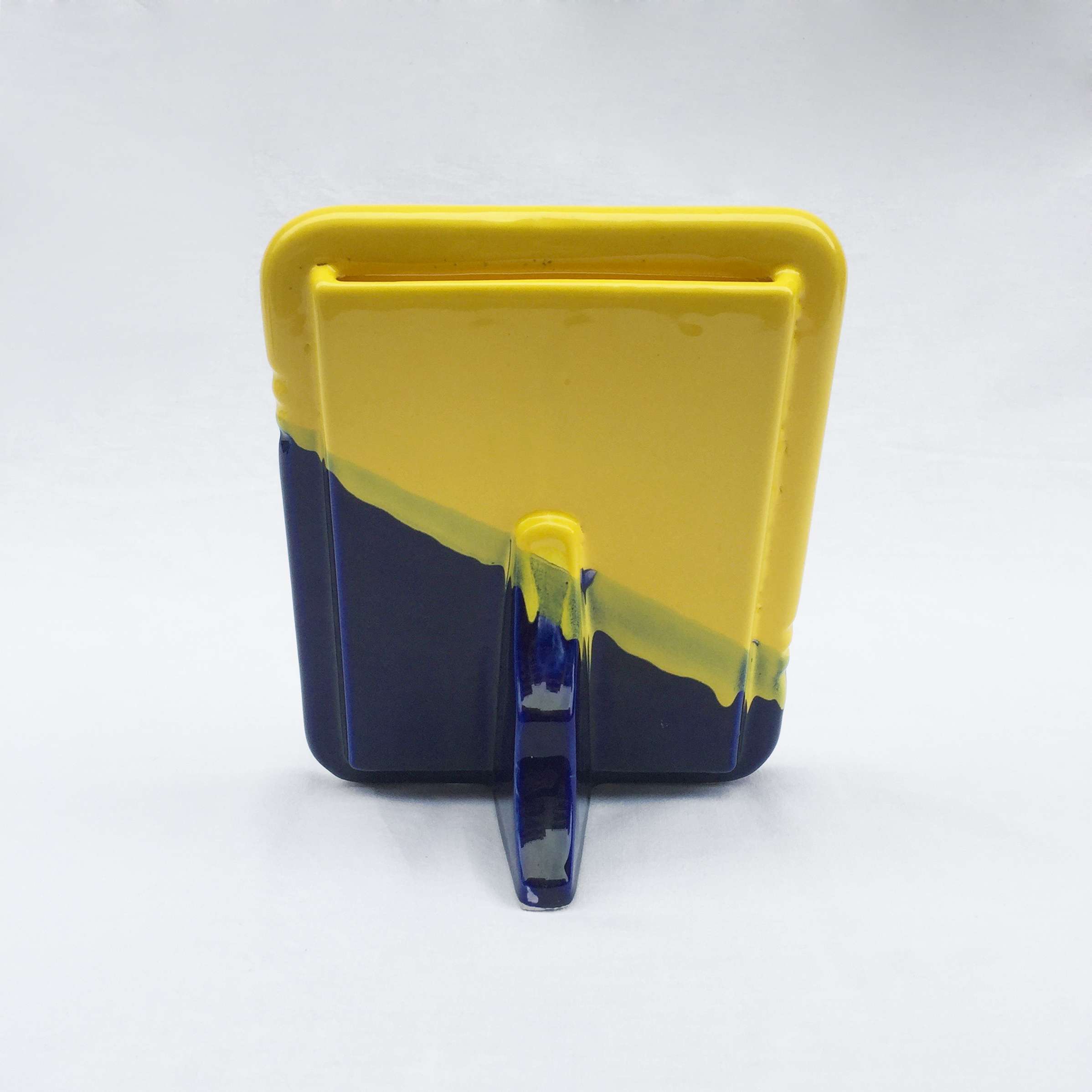 Yellow Blue 80s Ceramic Photograph Frame2-5.jpg