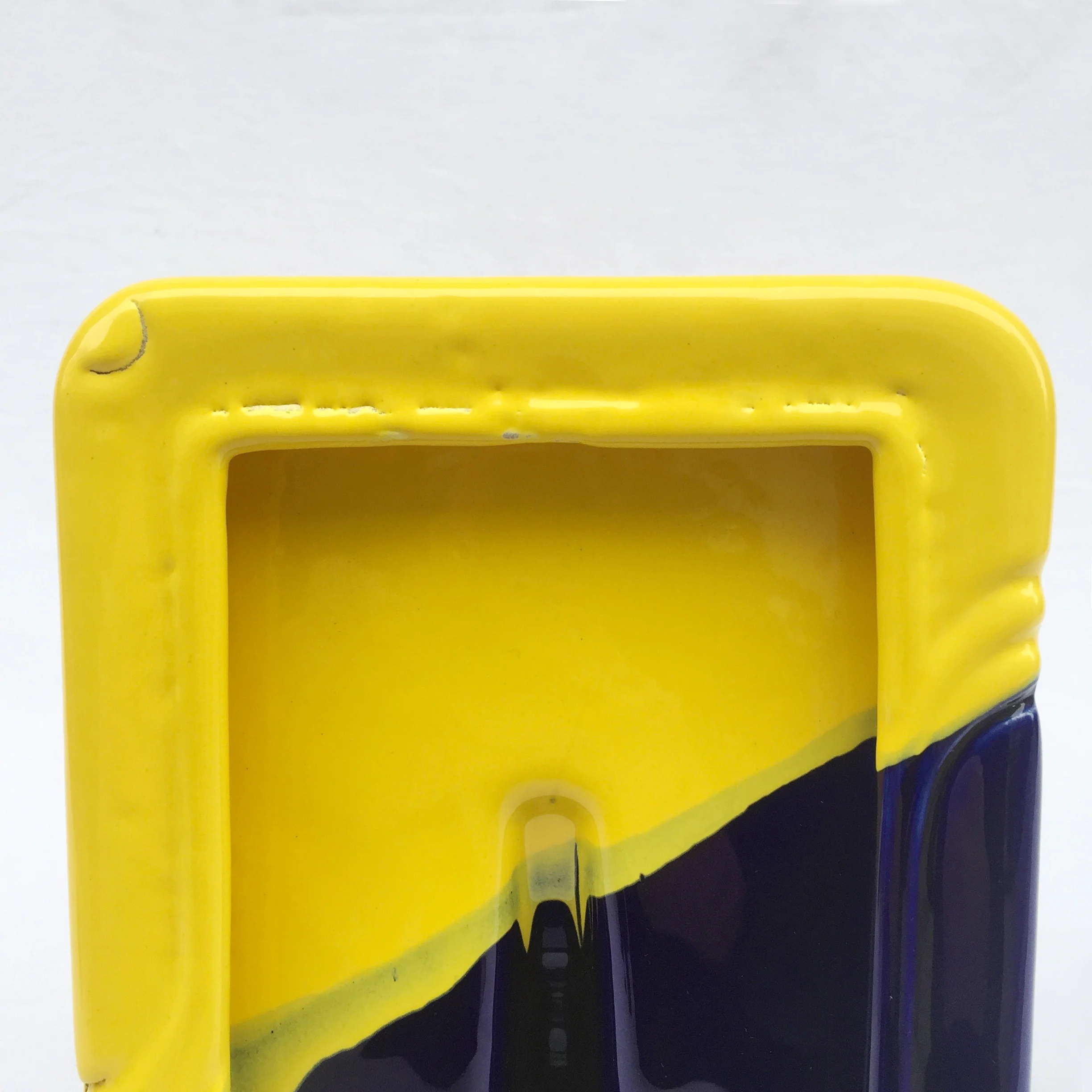 Yellow Blue 80s Ceramic Photograph Frame2-7.jpg