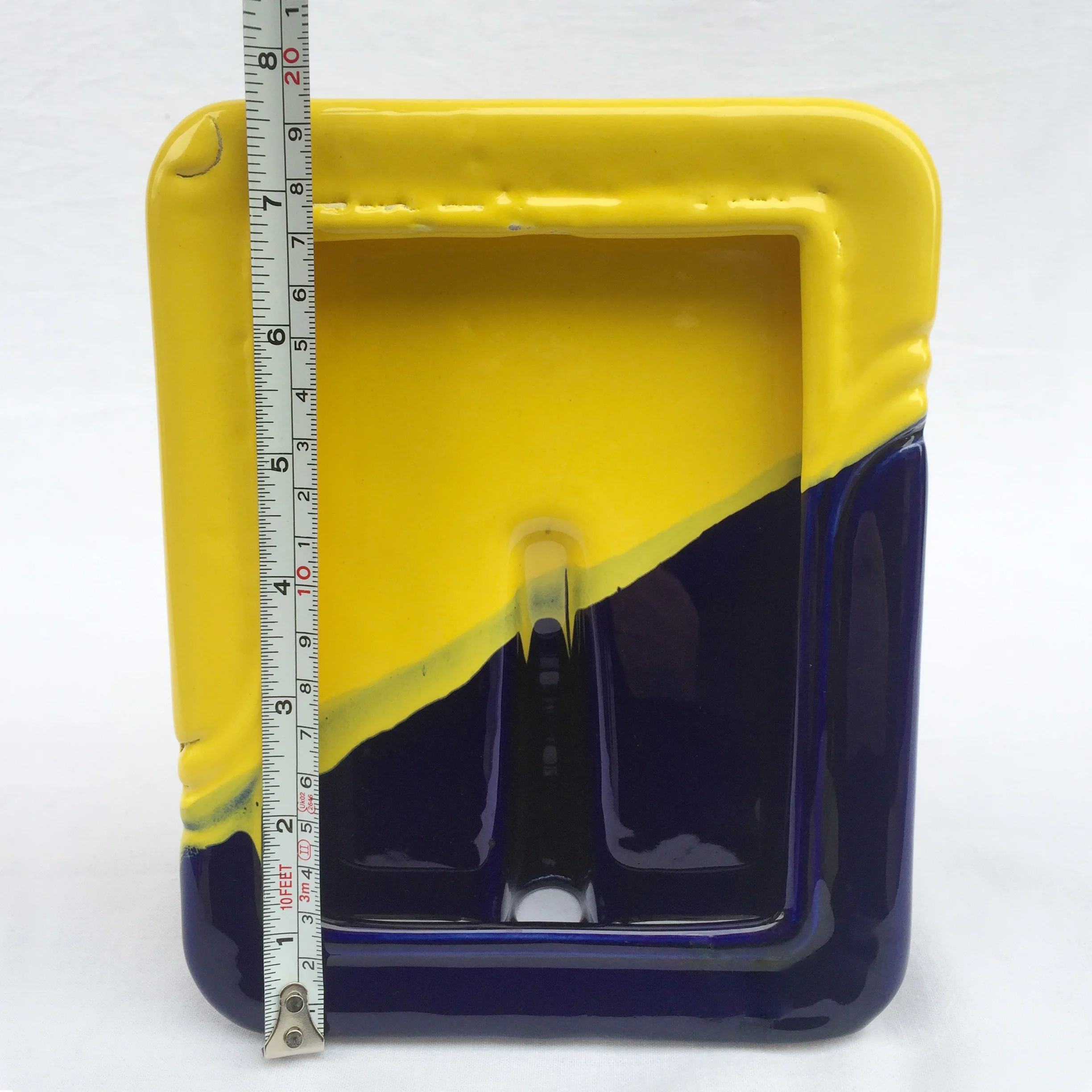 Yellow Blue 80s Ceramic Photograph Frame2-9.jpg