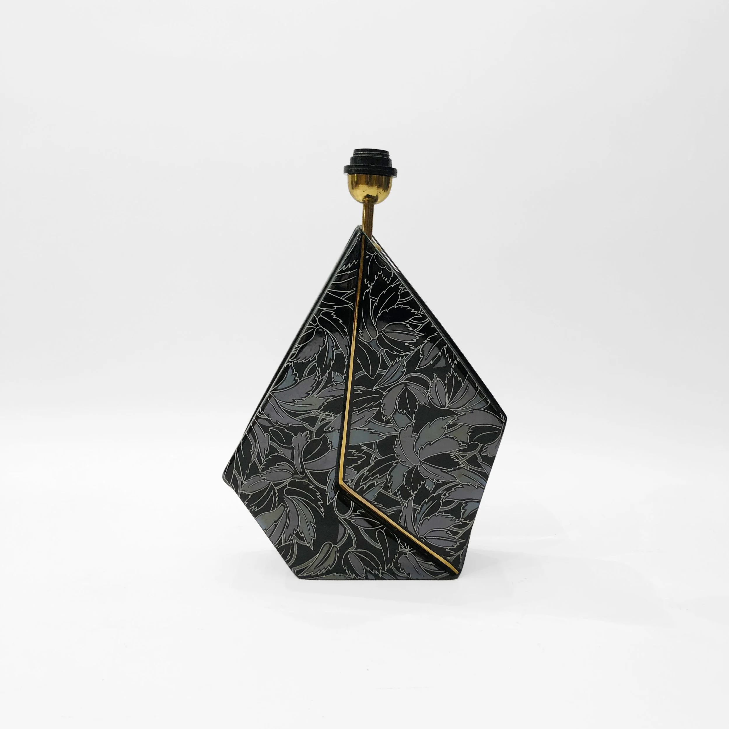 Ceramic Polygonal Iridescent Postmodern Table Lamp 3.jpg