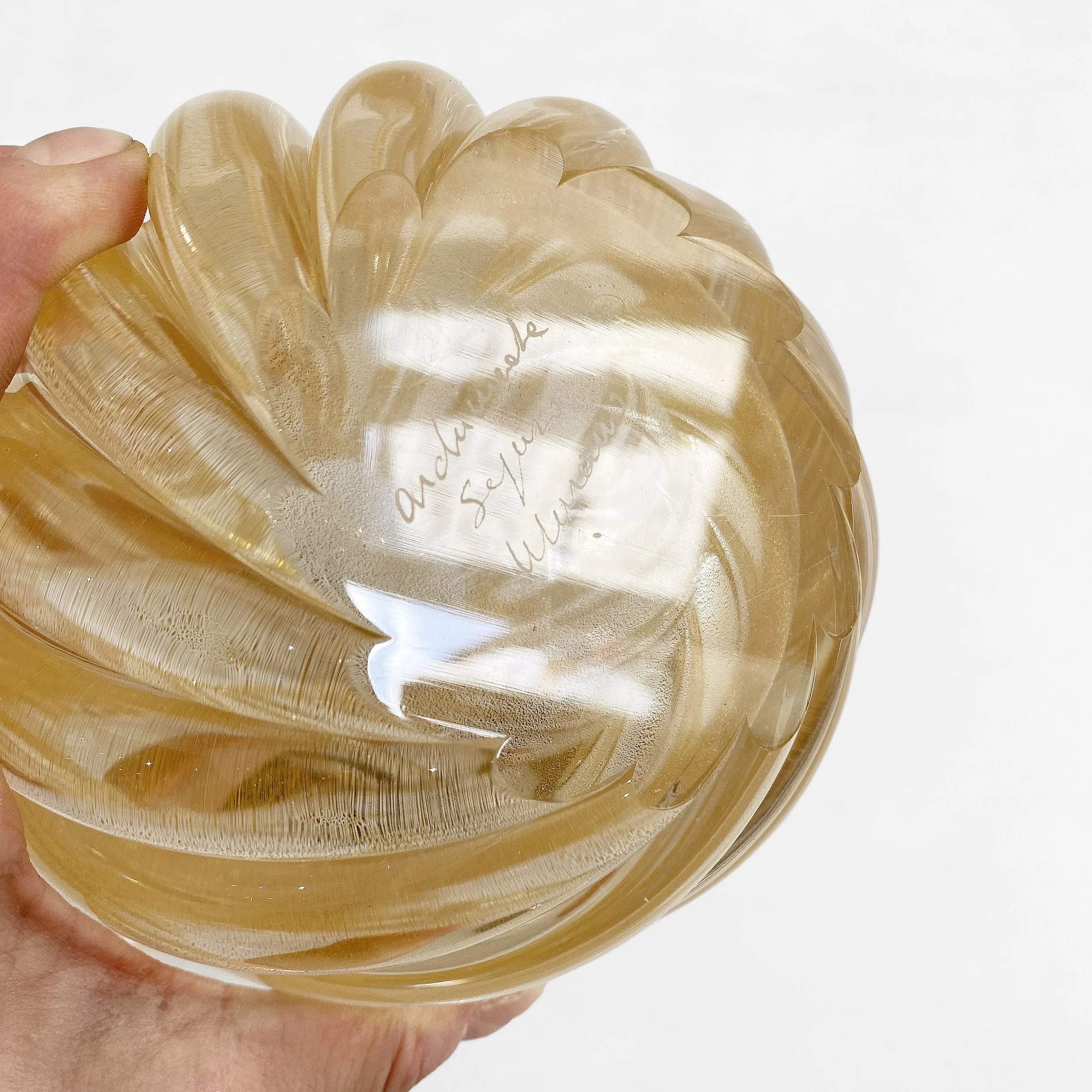 Archimede Seguso Murano Glass Gold Flakes Art Deco Vase 15.jpg