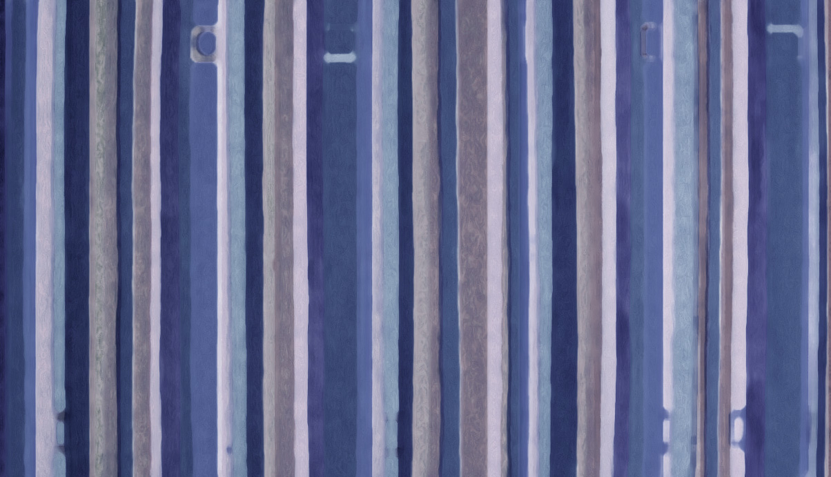 Indigo Stripes, 1996. Sold