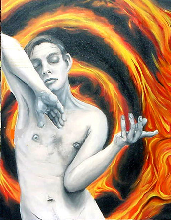 Fire Dancer, 1993. Sold.