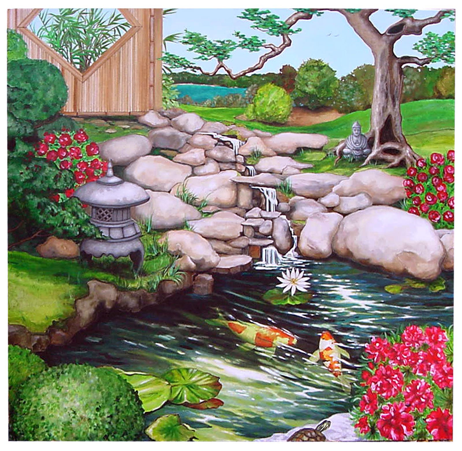 Nanta's Pond, Mural.