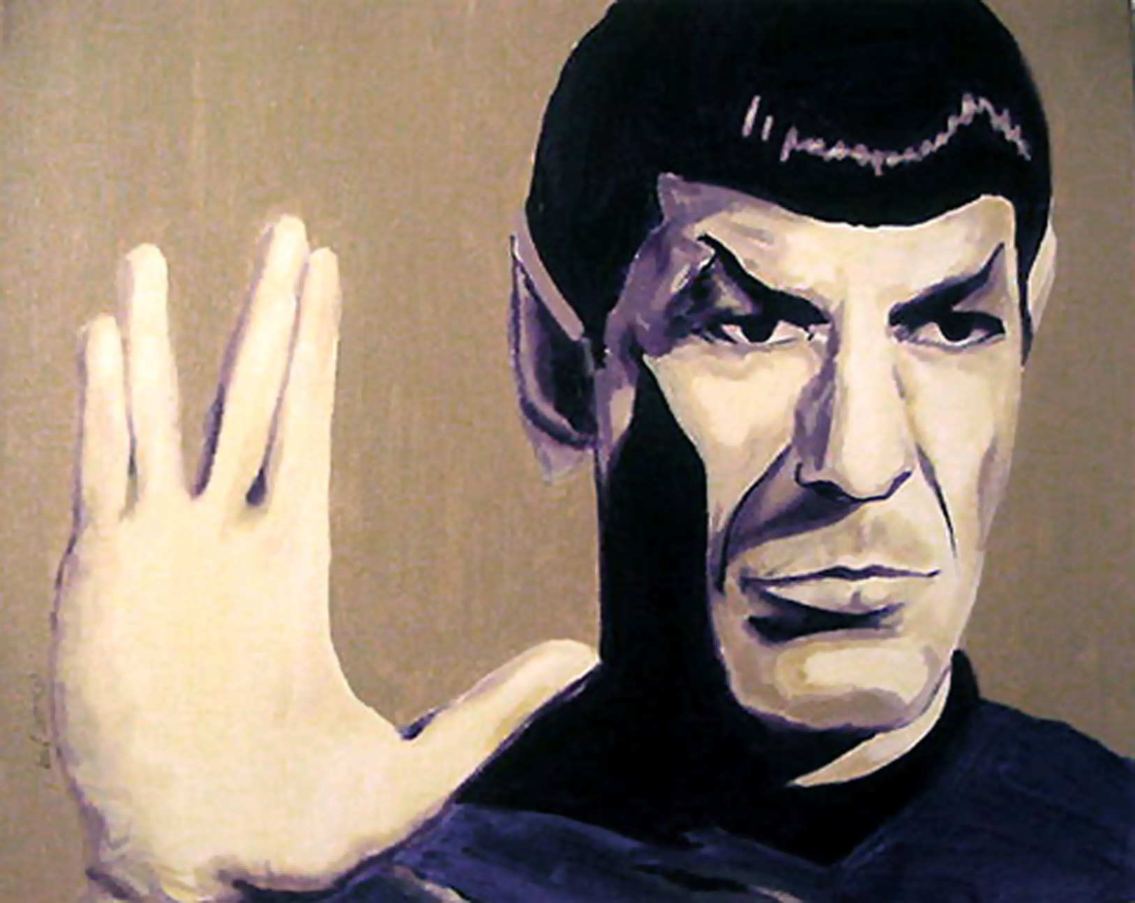 Leonard Nimoy as Spock. Commission.