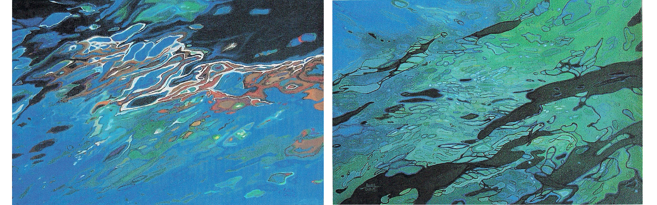Early water paintings. Sold.