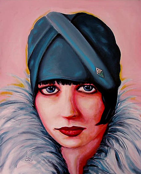 Louise Brooks in Color. Sanders Family Collection.