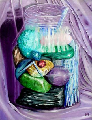Crystal Jar, Oil. 1994. Artist Collection.
