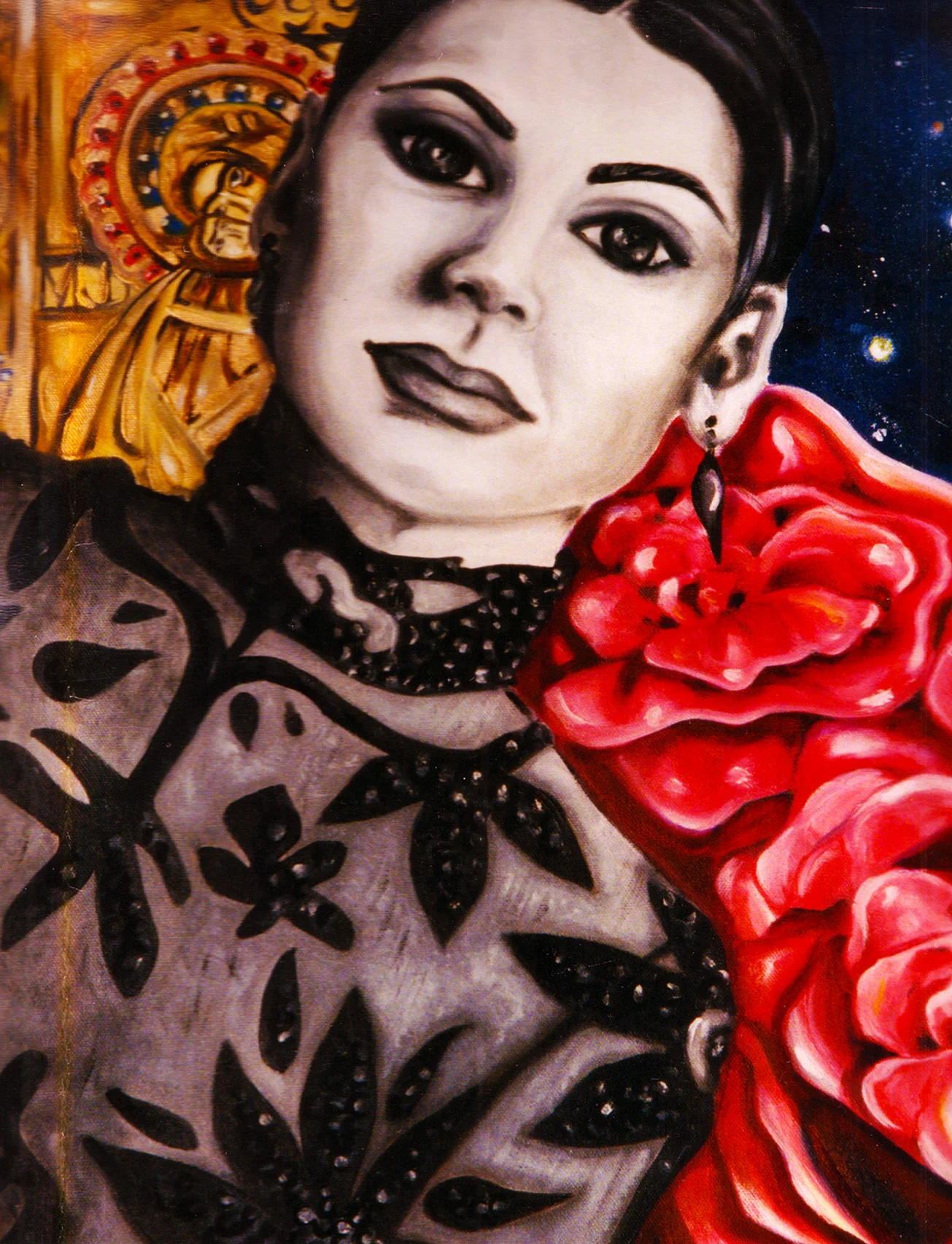 Russian Dancer, 1994. Oil. Sold.