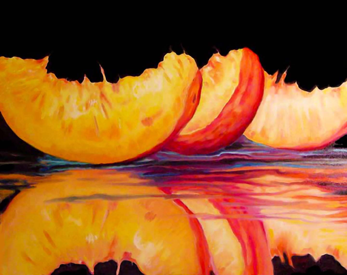 Wet Peaches, 1999. Sold.