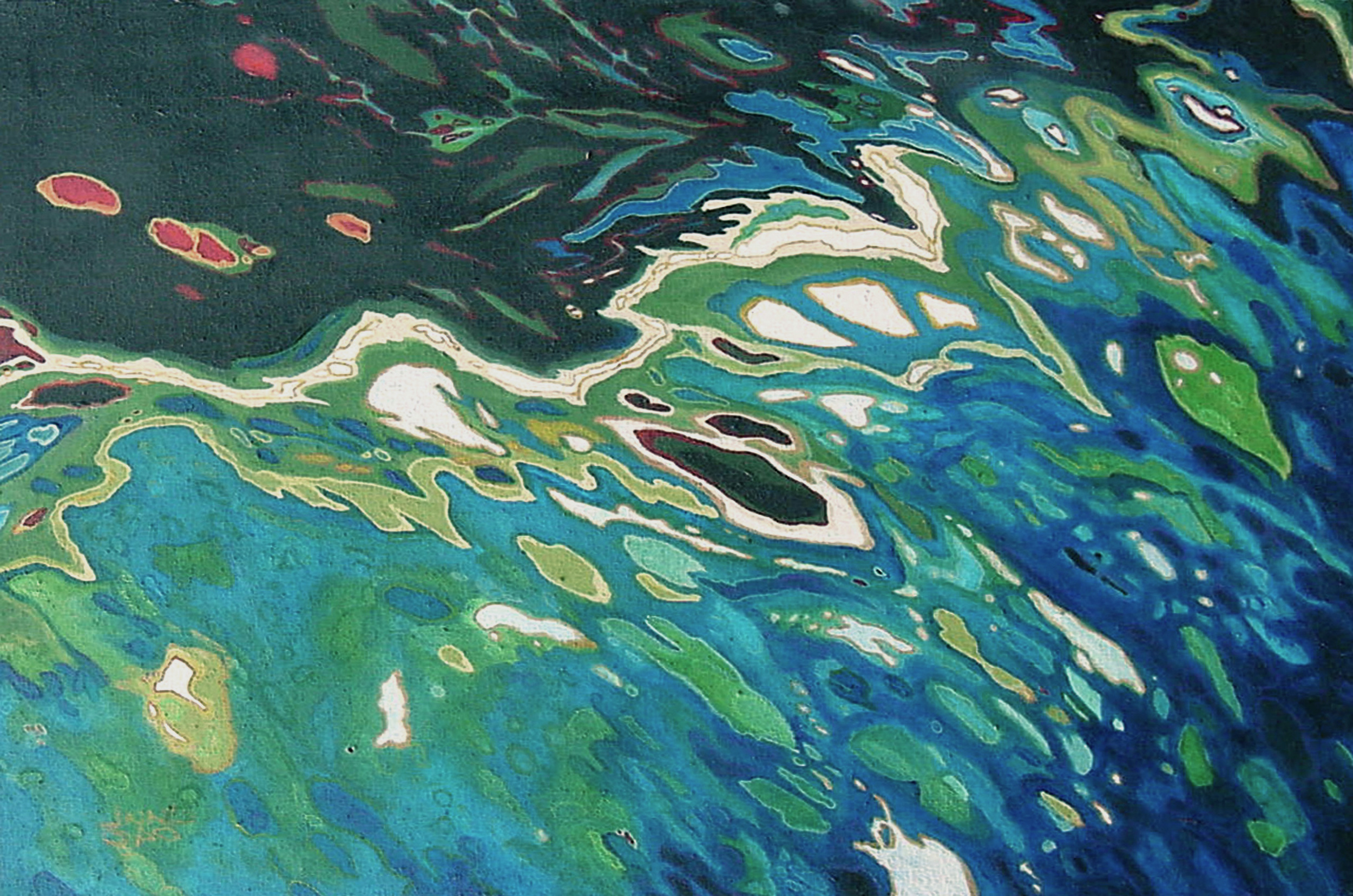 Spot On Wave, Oil. 2006. Sold.