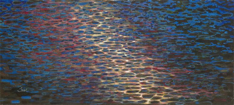 Rain on A Lake at Night. 2007. Leon Family Personal Collection.