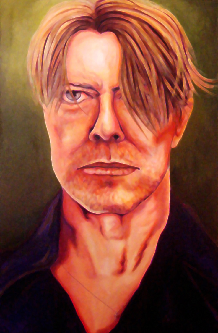 Bowie, 2007. 40 x 60". Mixed Medium. Juul Family Collection.
