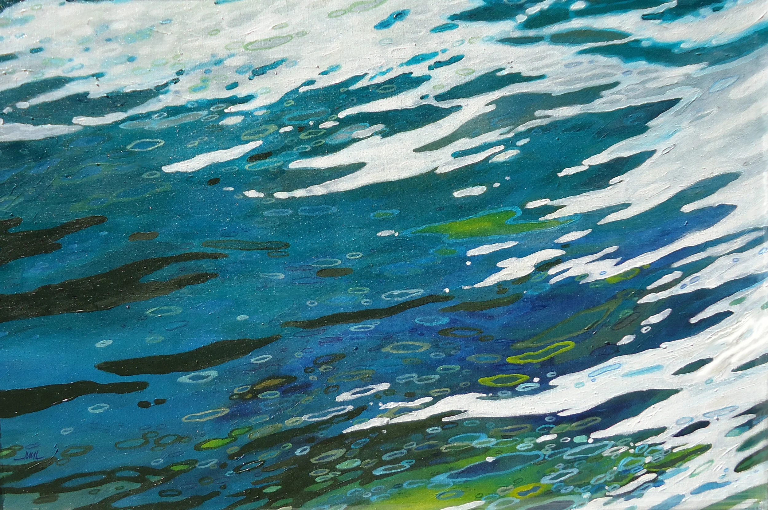 Cold Water, 2008. Acrylic on canvas. Sold.