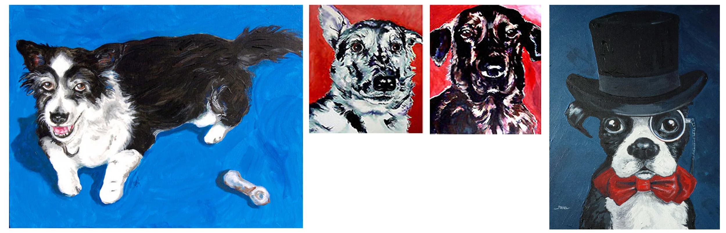 Various Pet Portraits Commissions over the years